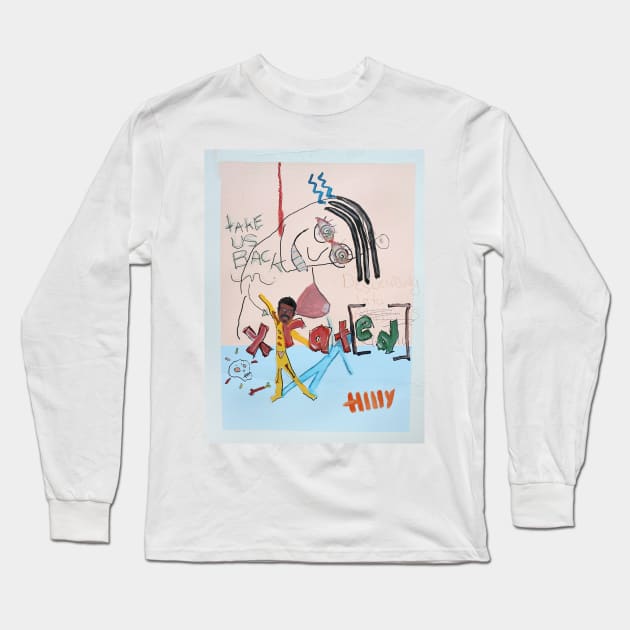 x rat ed | dream by tyler tilley pop art surreal cartoon disaster Long Sleeve T-Shirt by Tiger Picasso